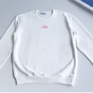 NGU YOU CAN 刺繡標語圓領衛衣